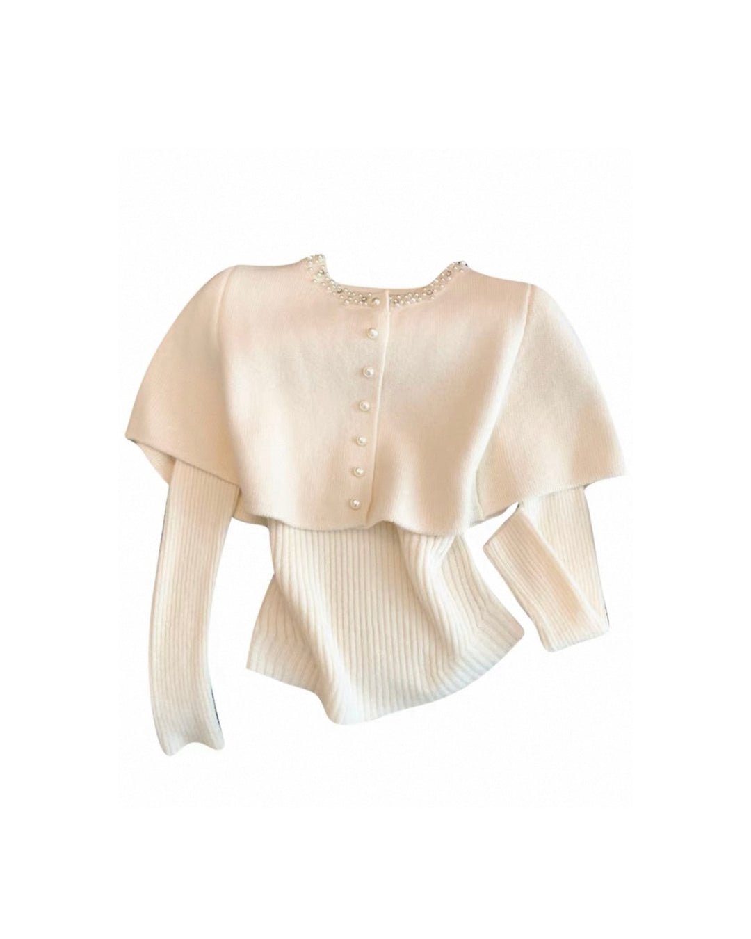 パールケープニットトップス