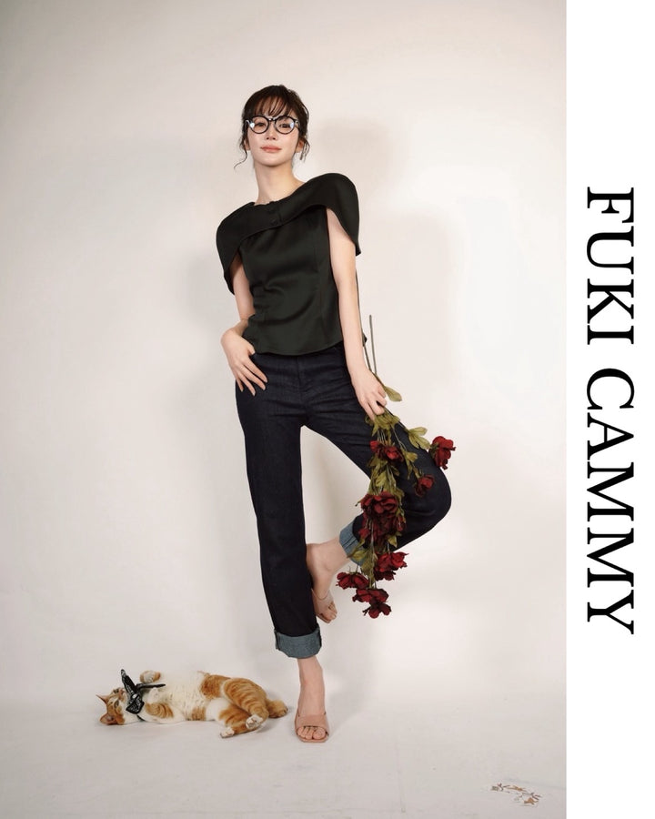 【4月中旬】Leg Line stretch straight Denim