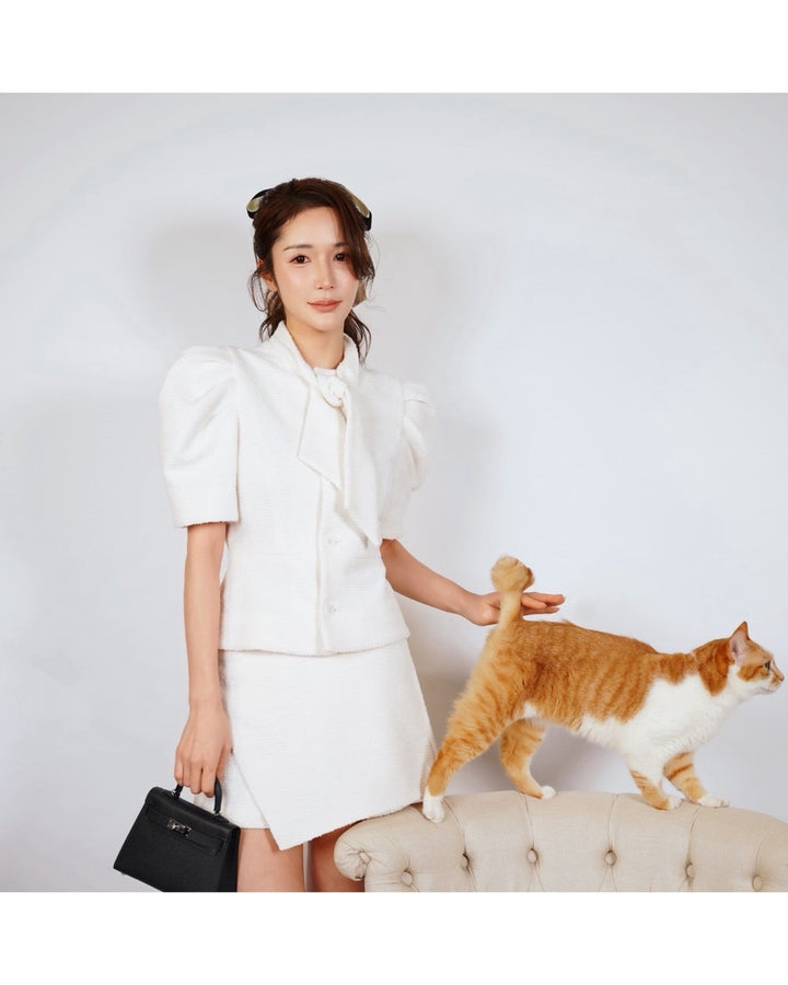 【即日発送】Cammy Kuit Ribbon Blouse