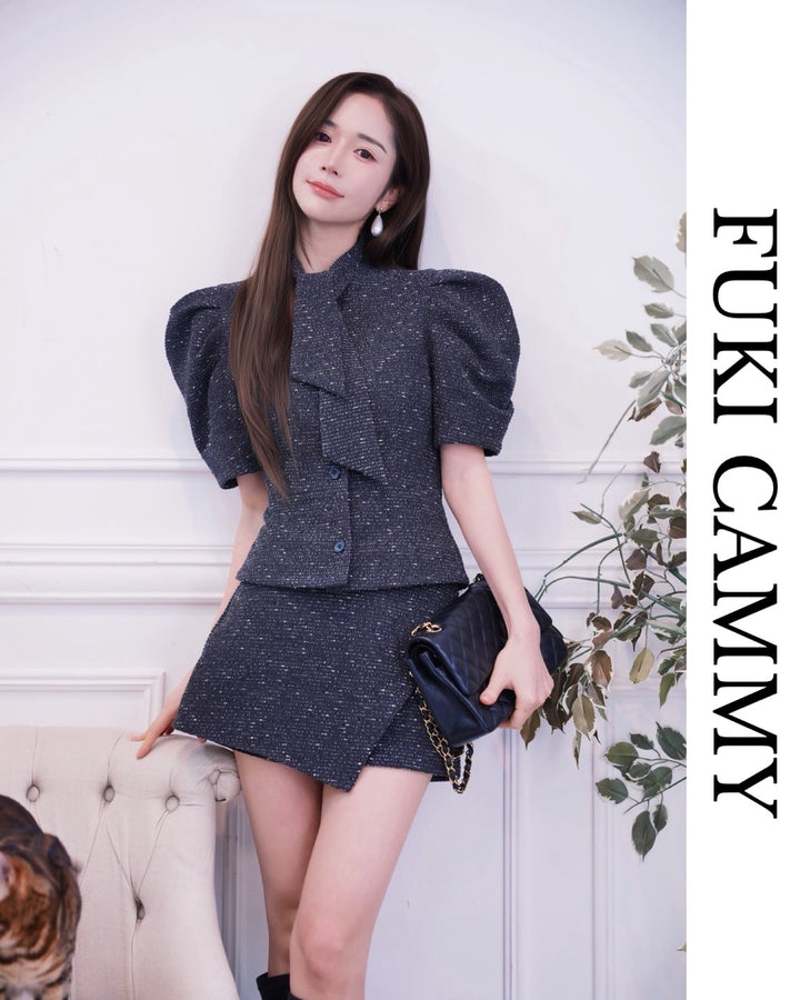 【即日発送】Cammy Kuit Ribbon Blouse