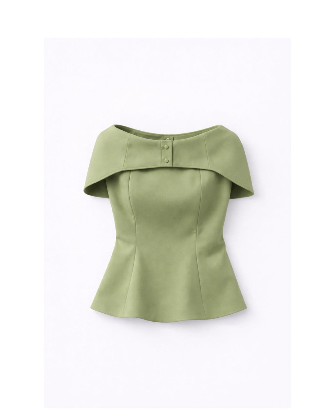 【即日発送】Noir Cape Line Blouse