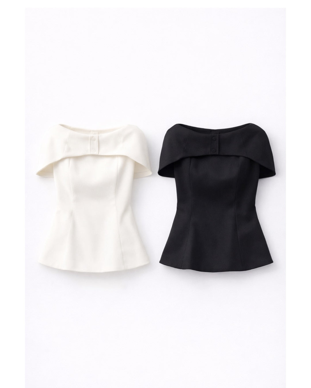 【即日発送】Noir Cape Line Blouse