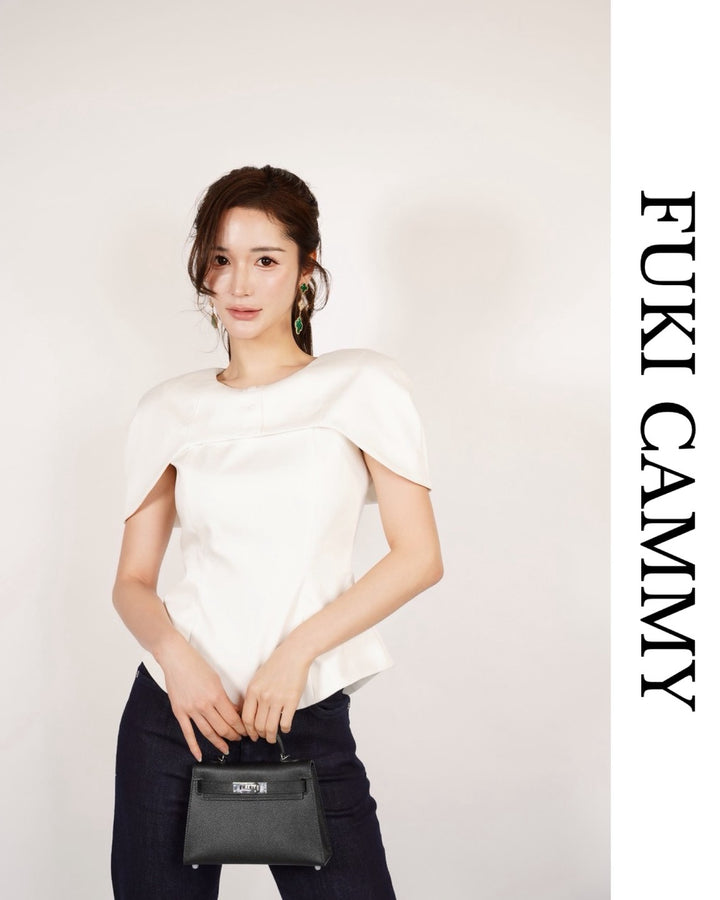 【即日発送】Noir Cape Line Blouse