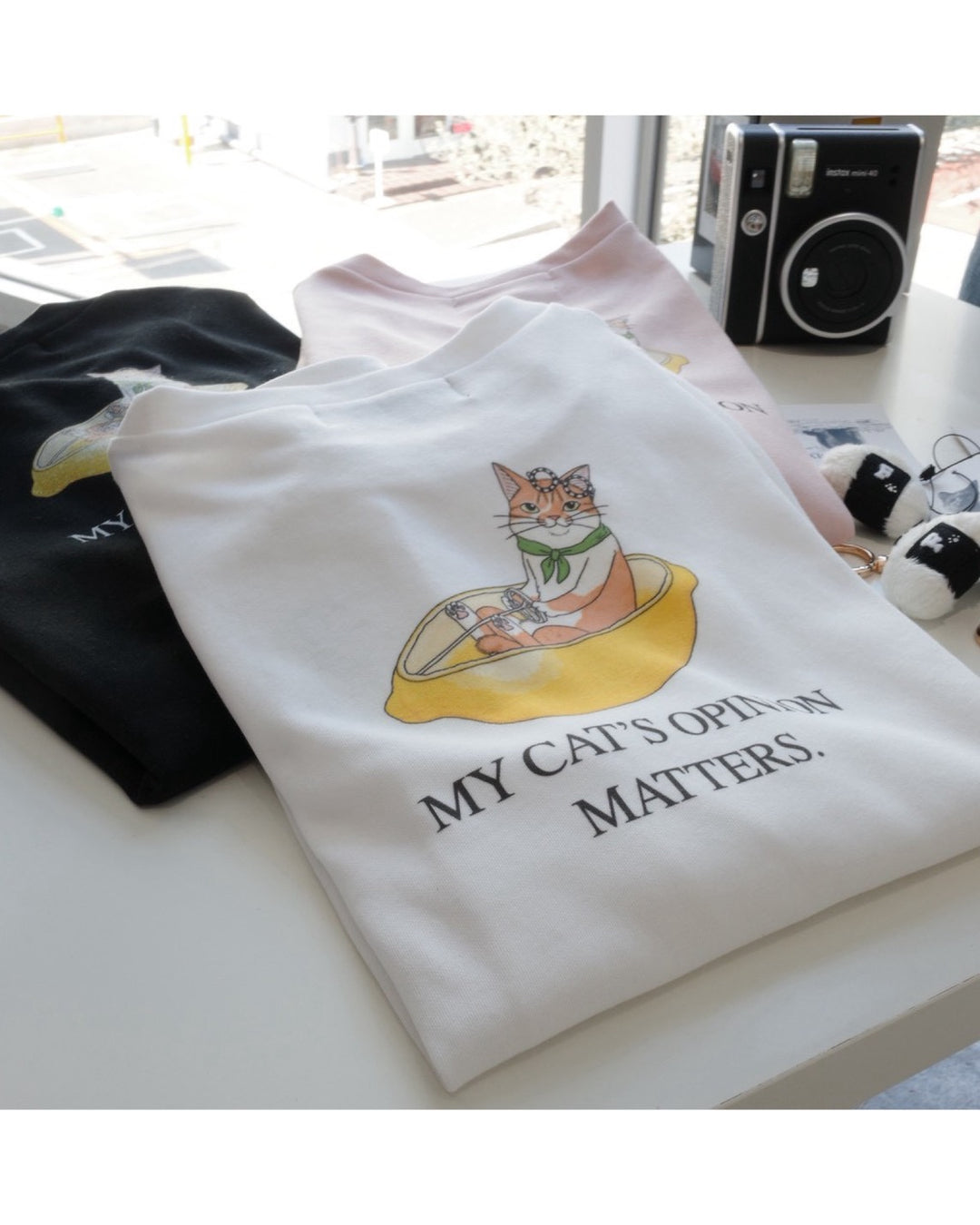 【即日発送】Cat Bath Back Print Tee