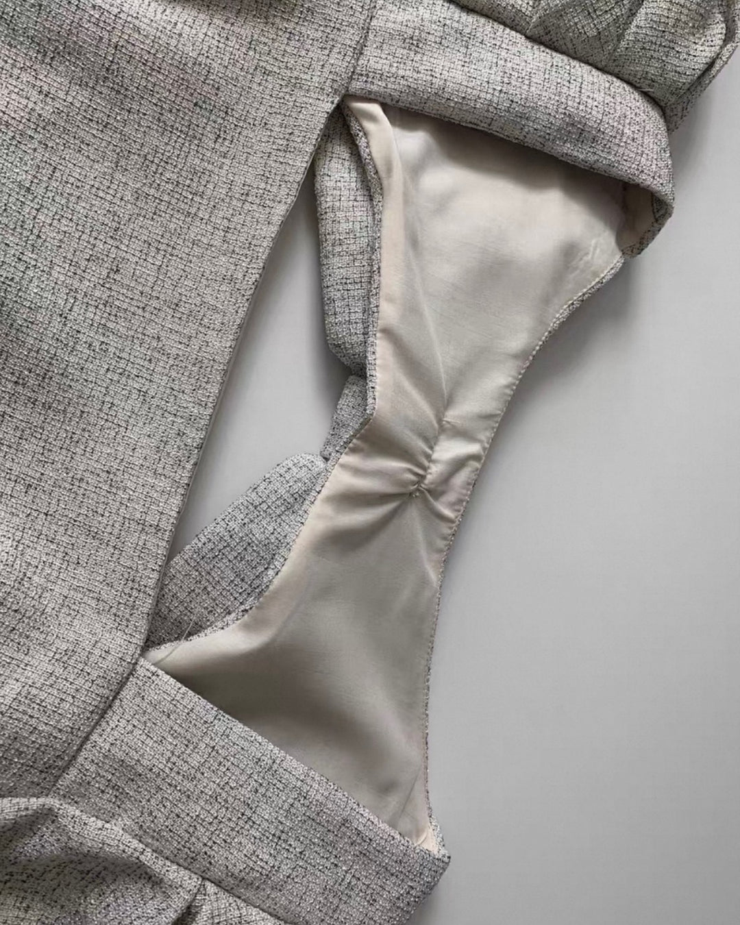 バックリボンツイードワンピース