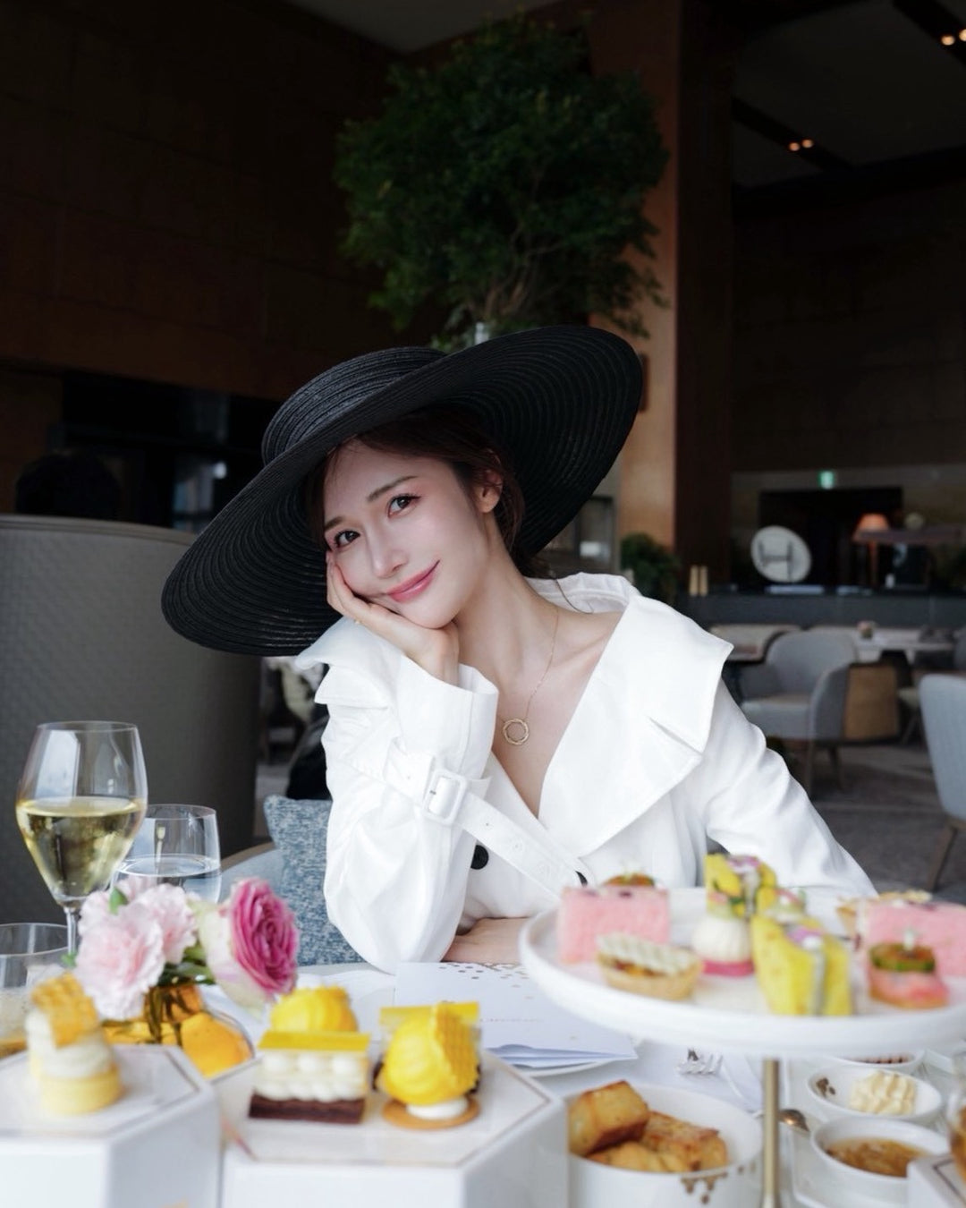 ワイドカラーウエストシェイプジャケット