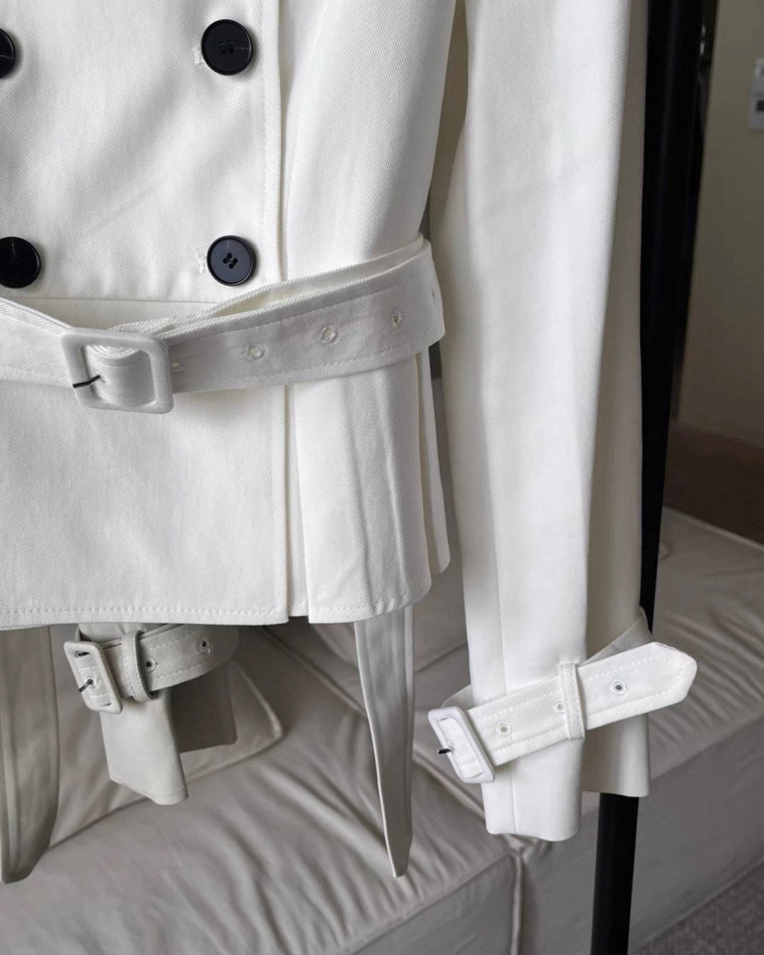 ワイドカラーウエストシェイプジャケット