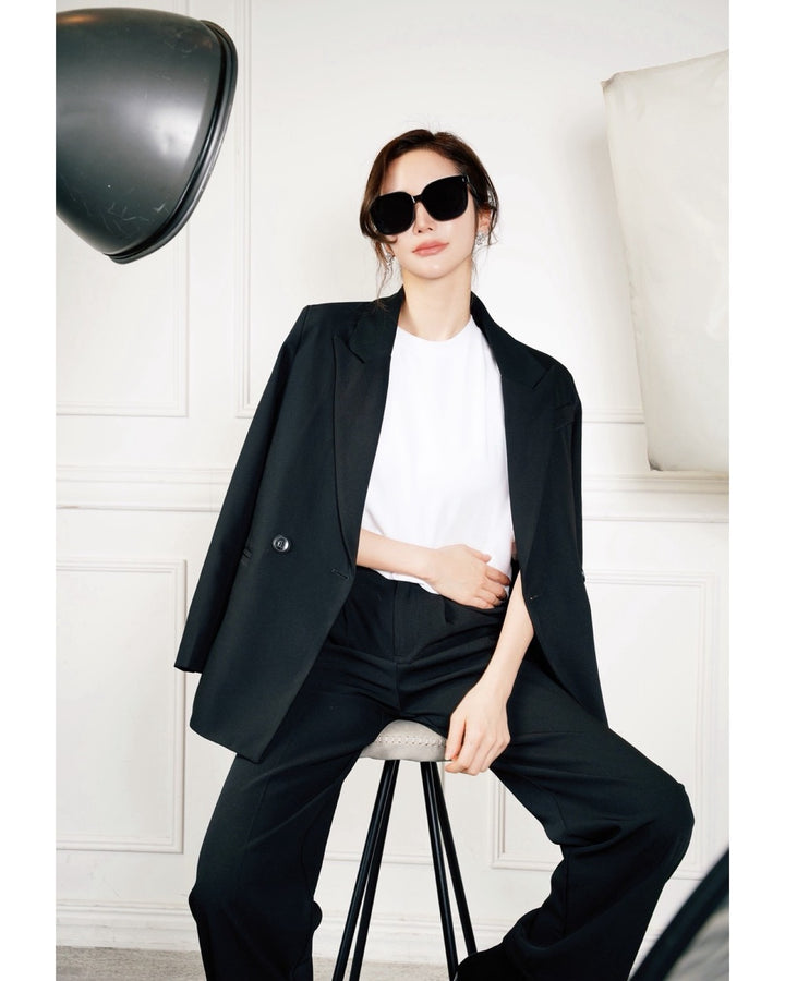 【ブラック即日発送】エフォートレスセットアップスーツ