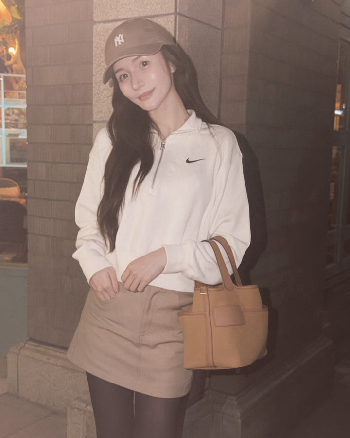 インナー付きフィットミニスカート