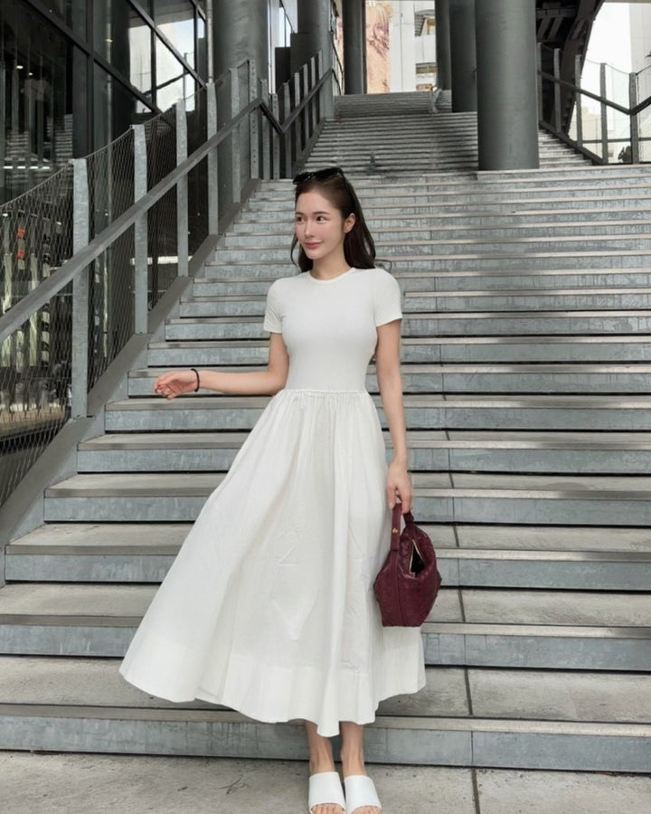 【37ホワイト即日発送】スクエアミュールサンダル