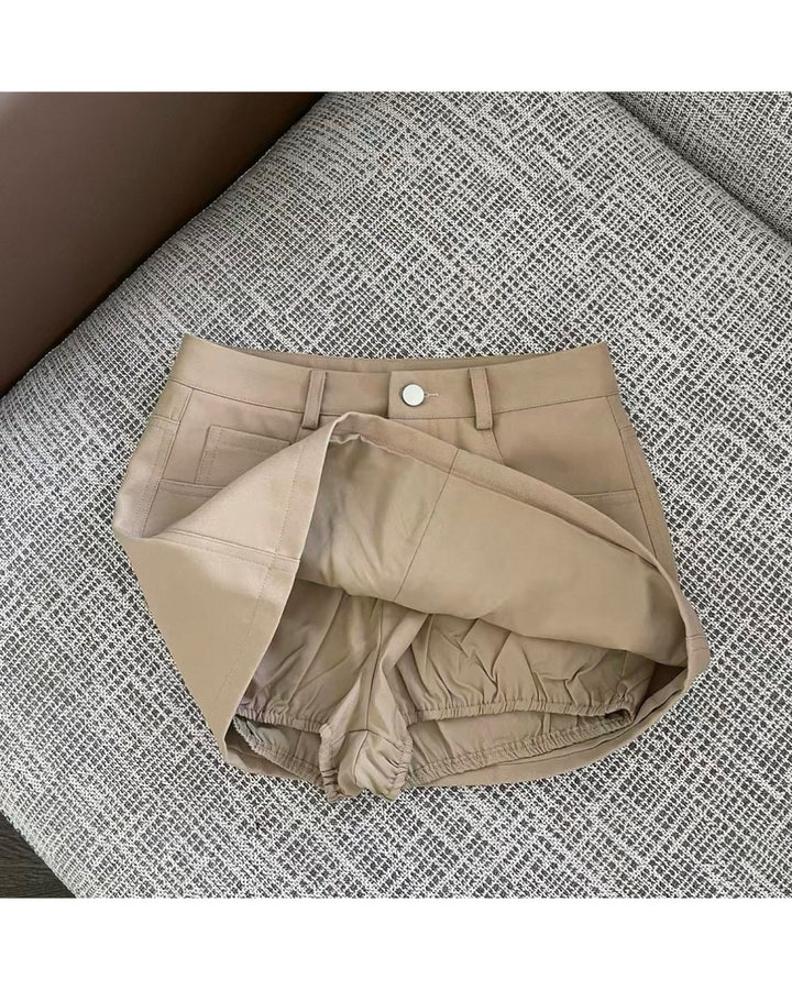インナー付きフィットミニスカート