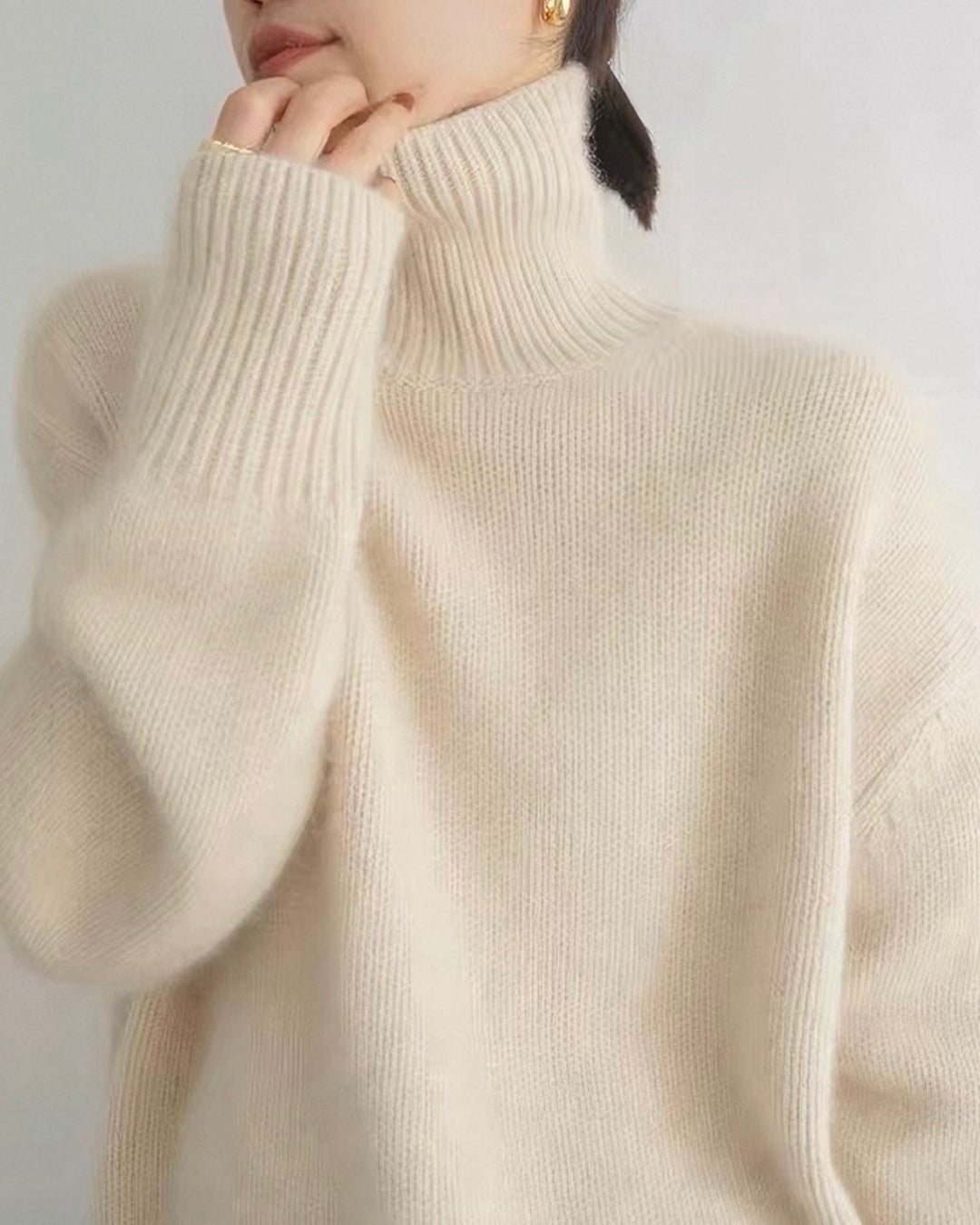 リラックスタートルニット