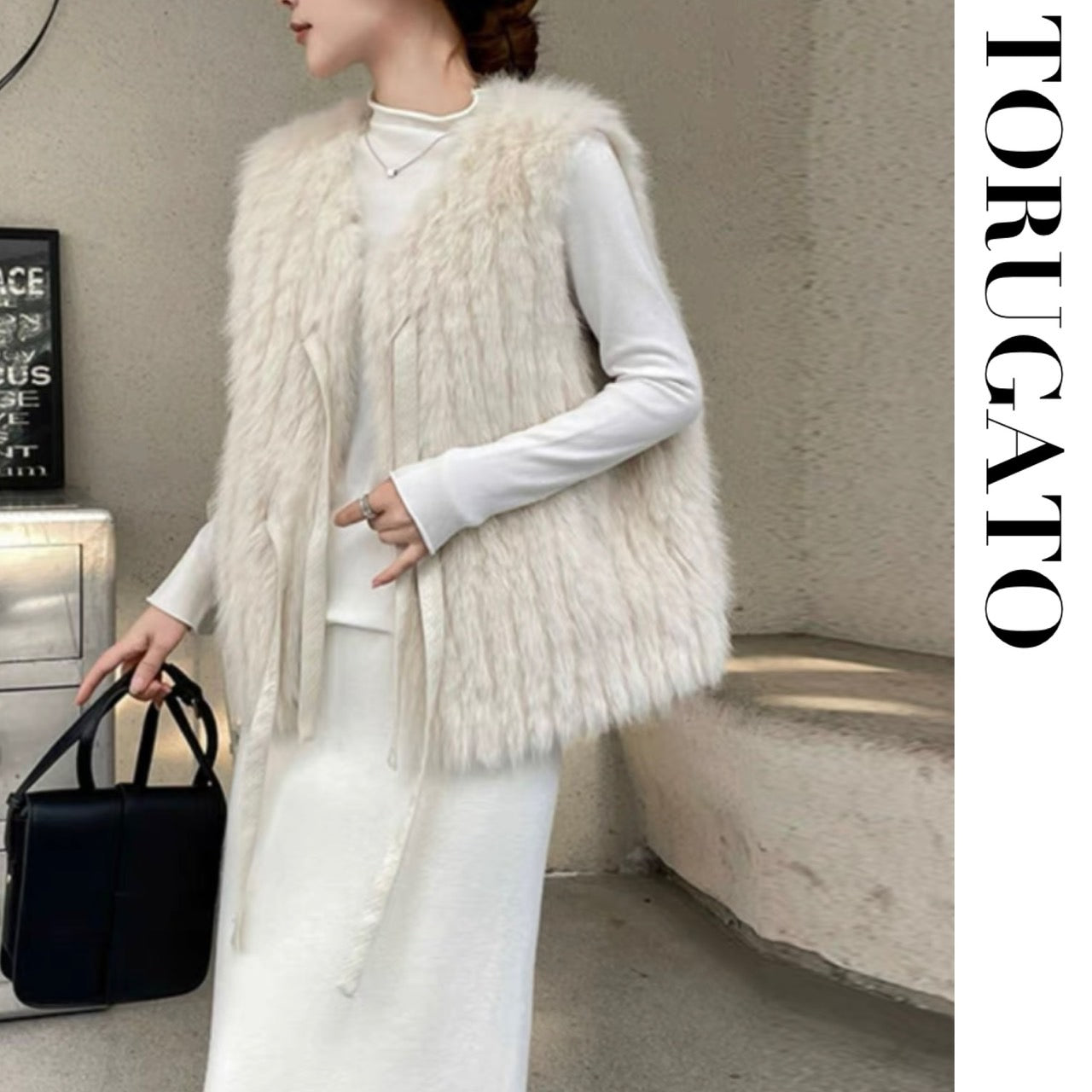 エコファーリボンベスト – TORUGATO