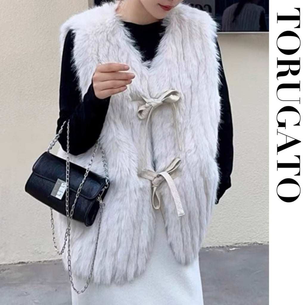 エコファーリボンベスト – TORUGATO