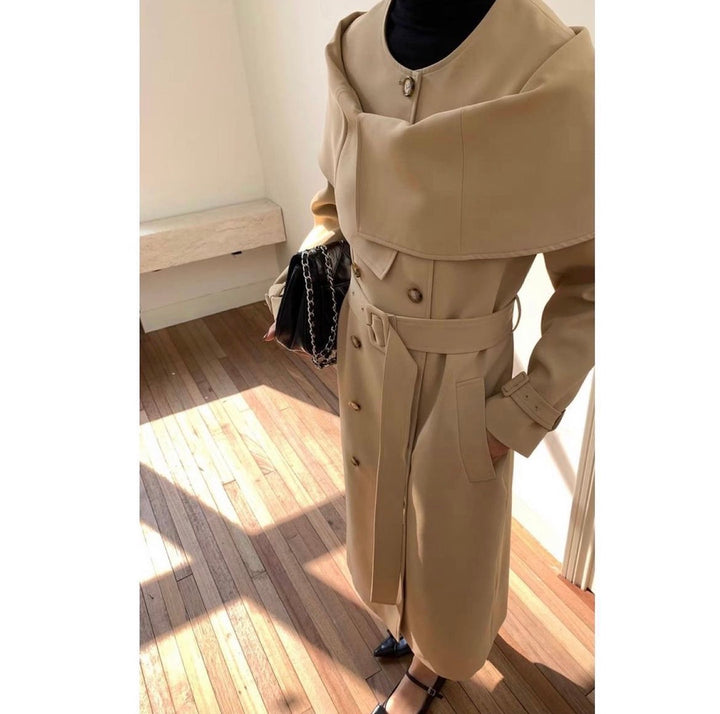 オフショルダートレンチコート