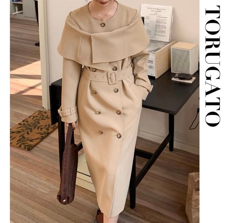 オフショルダートレンチコート