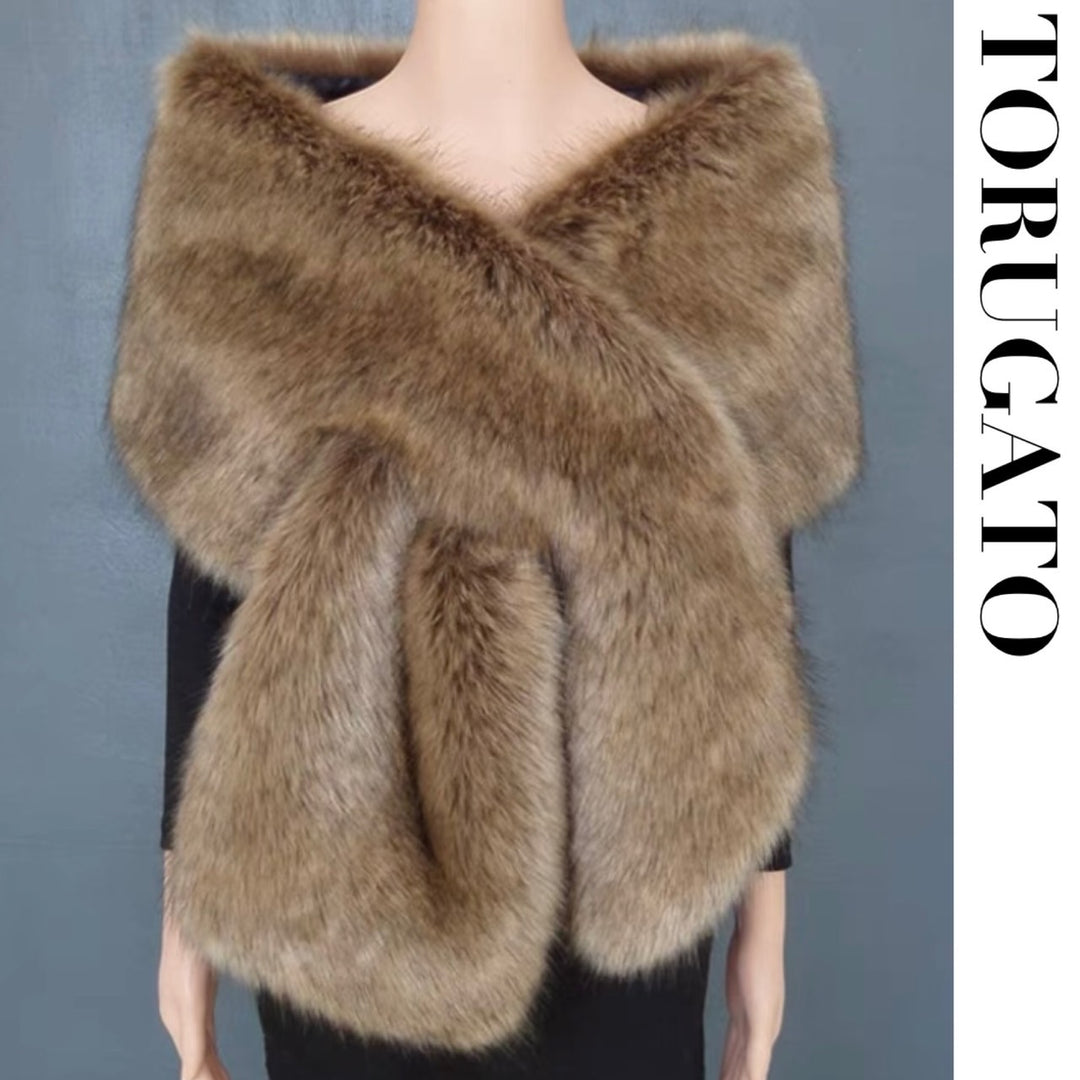 Eco fur big stole