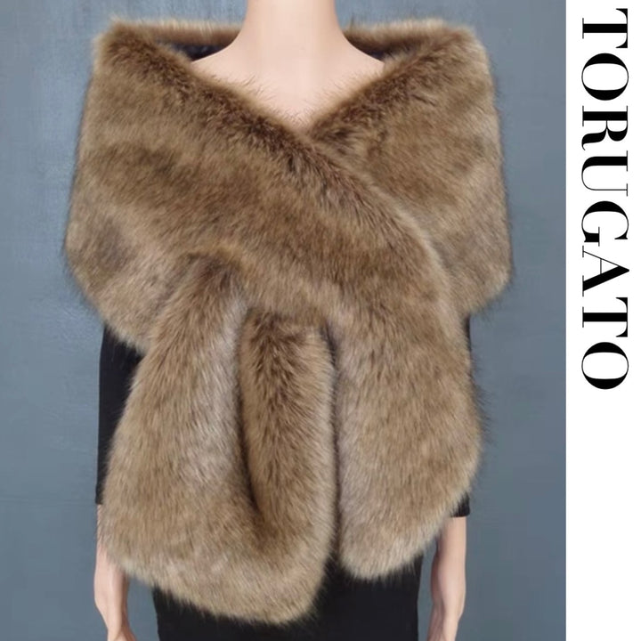 Eco fur big stole