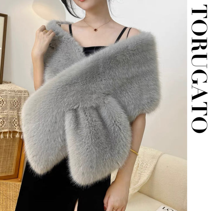 Eco fur big stole