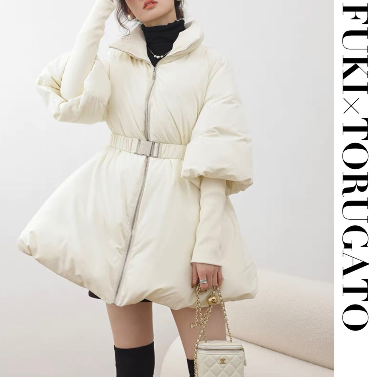 ペプラムバルーンダウンジャケット – TORUGATO