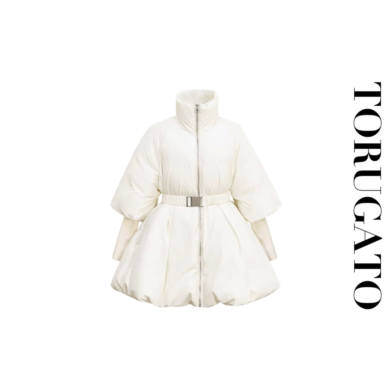 tageechita　バルーンヘム デザインショートジャケット MIXED DESIGN SHORT JACKET / ミックスデザインショートジャケット