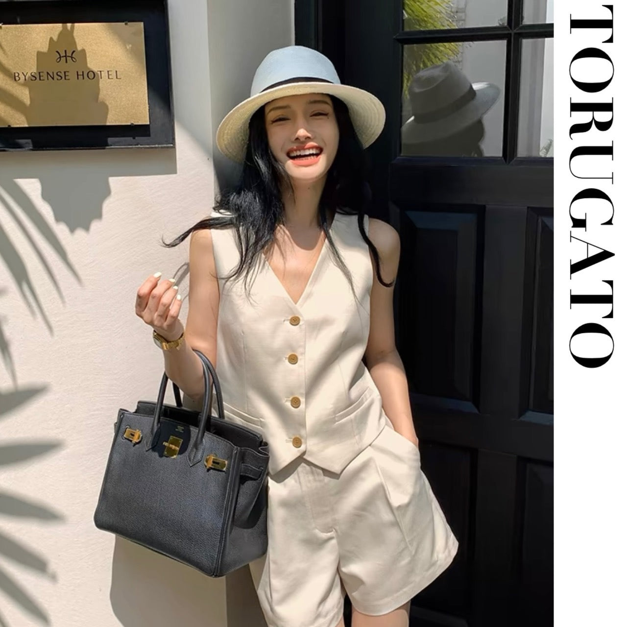 【試着のみ新品】TORUGATOノースリーブ ミニワンピース S__104071274_a5138081-cf2d-