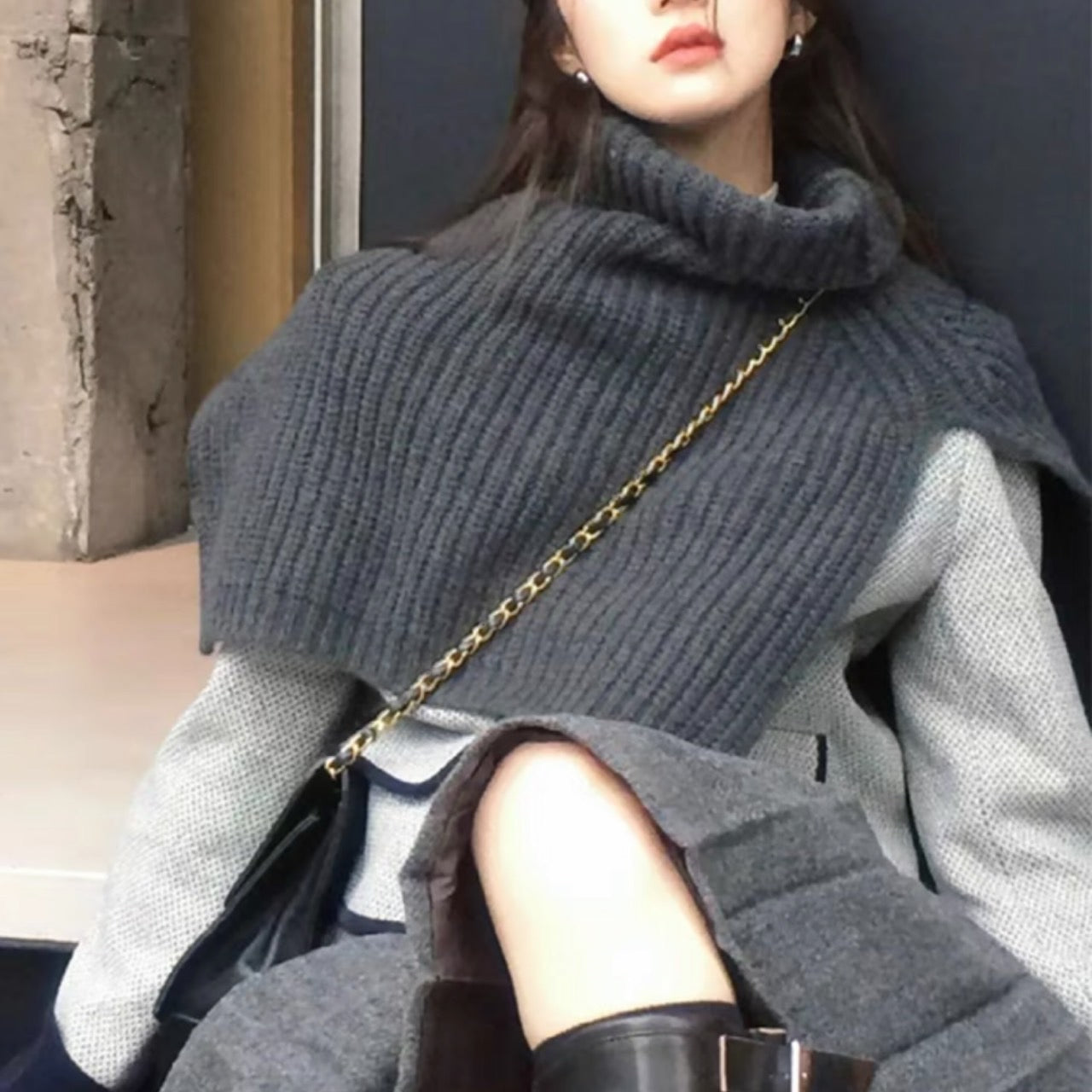 即日発送】ケープリブニット – TORUGATO