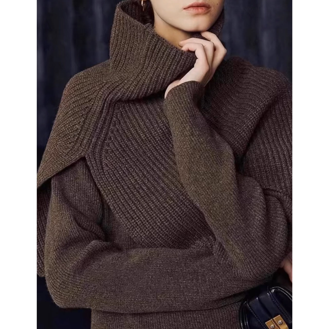 オフホワイト即日発送】ケープリブニット – TORUGATO