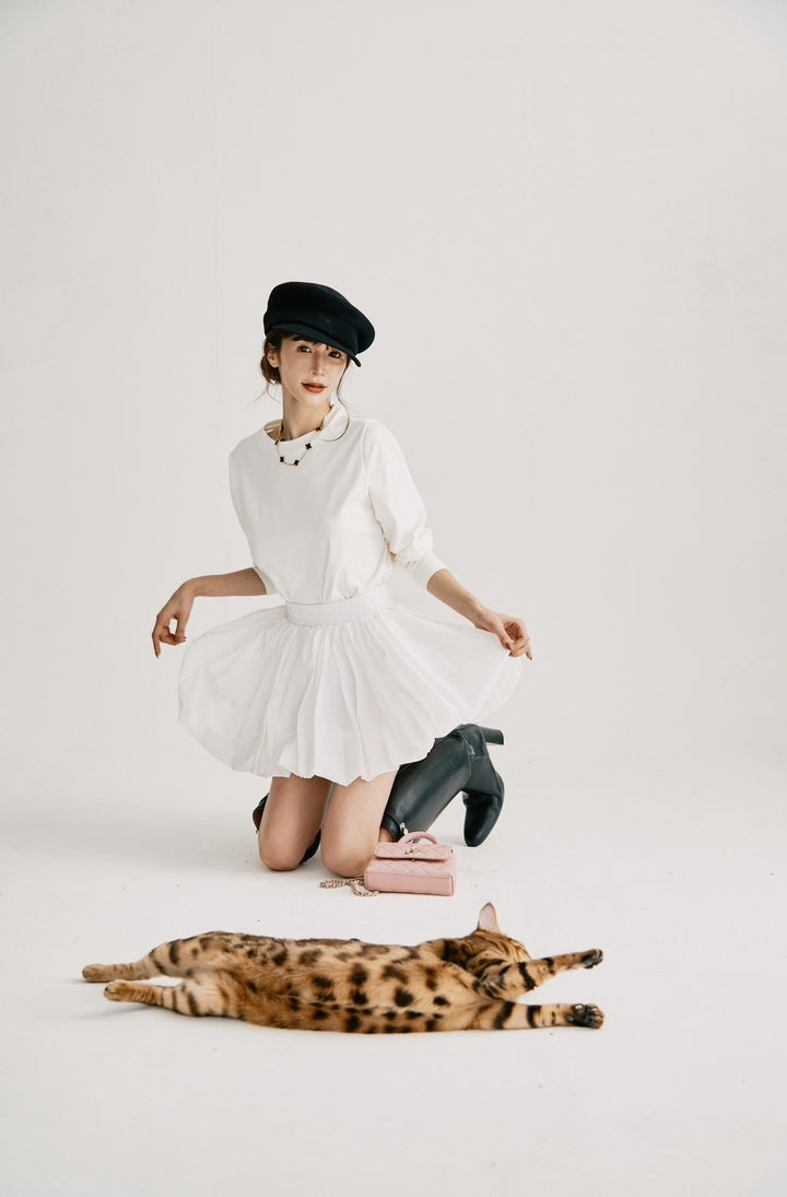 【即日発送】Balloon short skirt