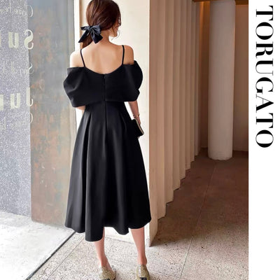 Off shoulder dress dress [Dress up]