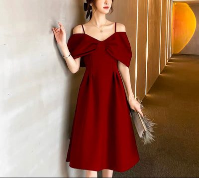 Off shoulder dress dress [Dress up]