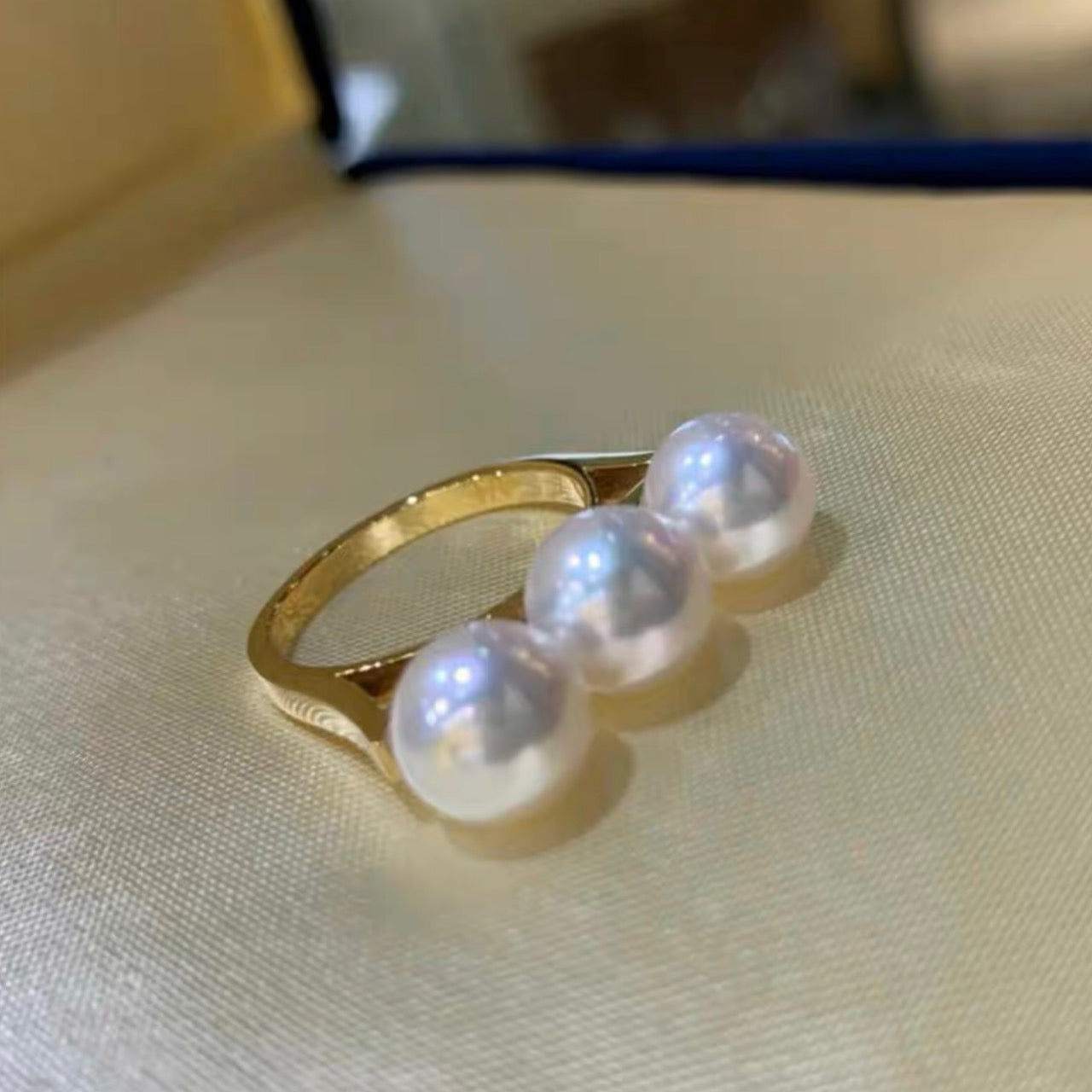 [Same day delivery] 3-stage pearl ring