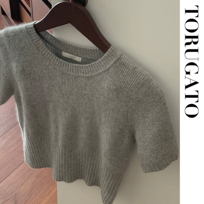 Shaggy brushed knit T