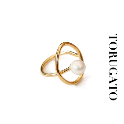 circle pearl ring