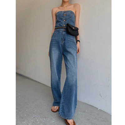 denim jumpsuit